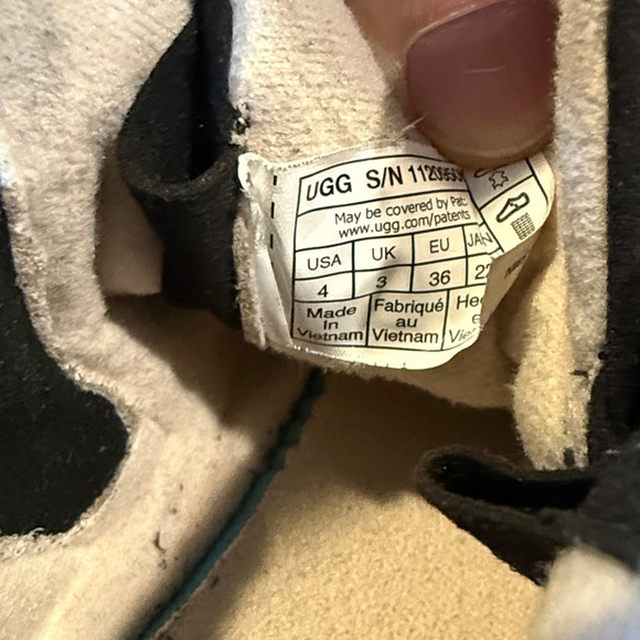 UGG Kids Black Lace-Up Boots - Picture 3 of 7